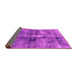 Sideview of Abstract Pink Modern Rug, abs2098pnk