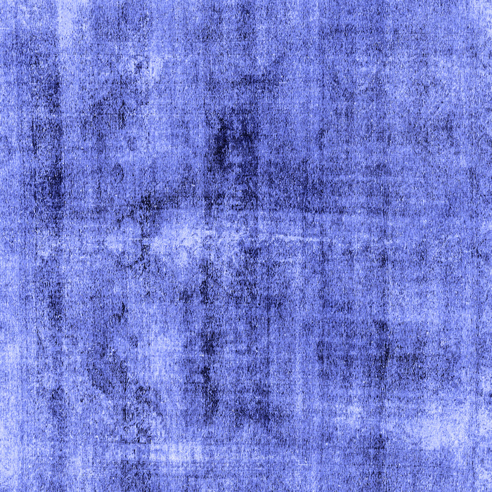 Square Abstract Blue Modern Rug, abs2098blu