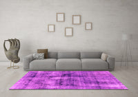 Machine Washable Abstract Pink Modern Rug, wshabs2098pnk