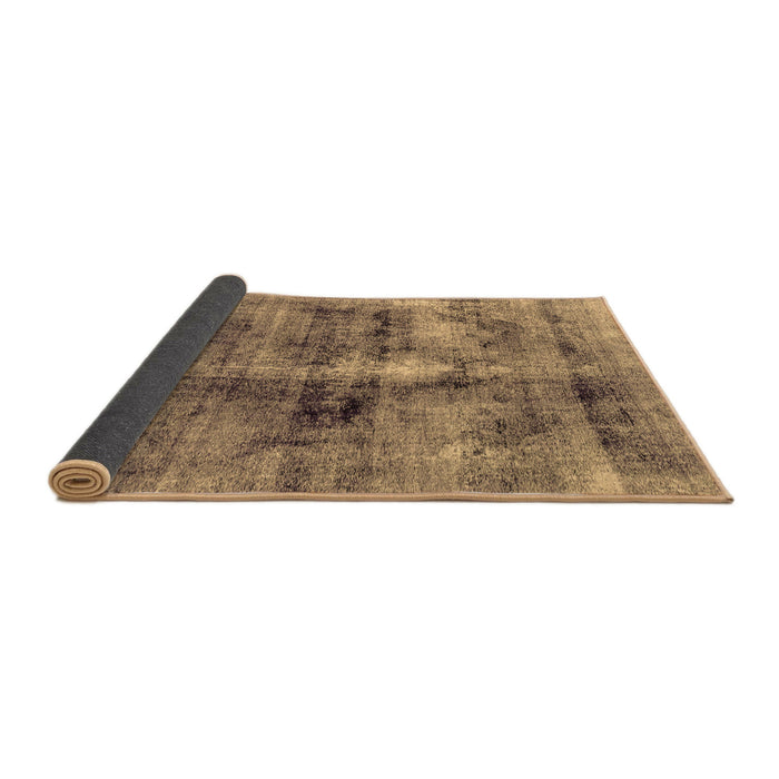 Sideview of Abstract Brown Modern Rug, abs2098brn