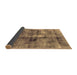 Sideview of Abstract Brown Modern Rug, abs2098brn