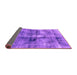 Sideview of Abstract Purple Modern Rug, abs2098pur