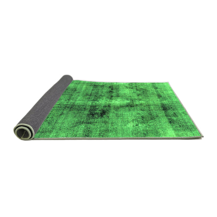 Sideview of Abstract Green Modern Rug, abs2098grn