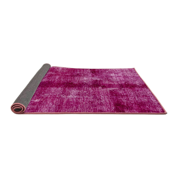 Sideview of Abstract Raspberry Red Oriental Rug, abs2099