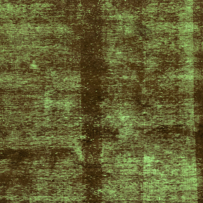 Square Oriental Green Traditional Rug, abs2099grn