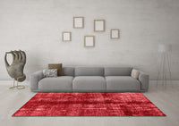 Machine Washable Oriental Red Traditional Rug, wshabs2099red