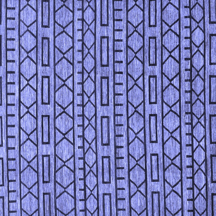 Square Abstract Blue Modern Rug, abs209blu