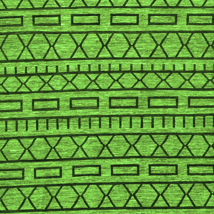 Machine Washable Abstract Green Modern Area Rugs, wshabs209grn