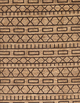 Machine Washable Abstract Saddle Brown Rug, wshabs209