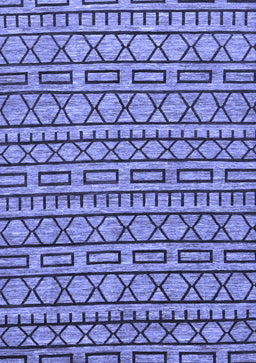 Abstract Blue Modern Rug, abs209blu
