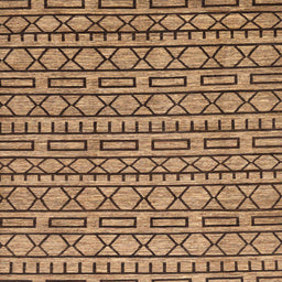 Square Abstract Saddle Brown Modern Rug, abs209