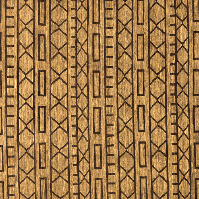 Square Abstract Brown Modern Rug, abs209brn