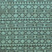 Square Abstract Light Blue Modern Rug, abs209lblu