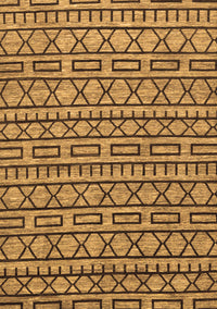 Abstract Brown Modern Rug, abs209brn