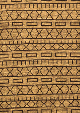 Abstract Brown Modern Rug, abs209brn