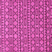 Square Machine Washable Abstract Pink Modern Rug, wshabs209pnk