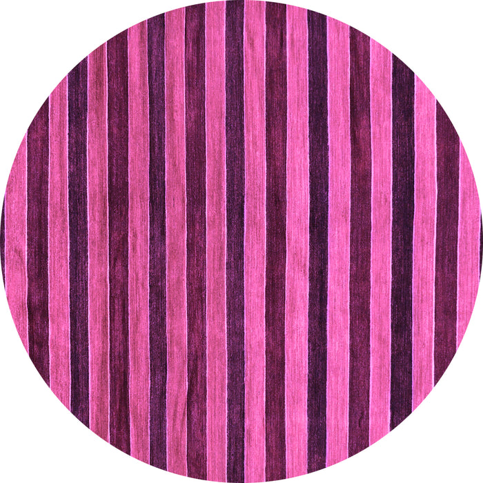 Round Abstract Purple Modern Rug, abs20pur