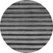 Round Machine Washable Abstract Gray Modern Rug, wshabs20gry