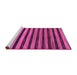 Sideview of Machine Washable Abstract Purple Modern Area Rugs, wshabs20pur