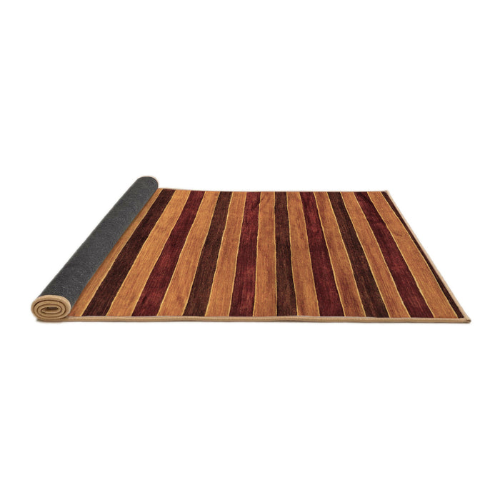 Sideview of Abstract Brown Modern Rug, abs20brn