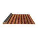 Sideview of Abstract Brown Modern Rug, abs20brn