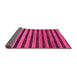 Sideview of Abstract Pink Modern Rug, abs20pnk