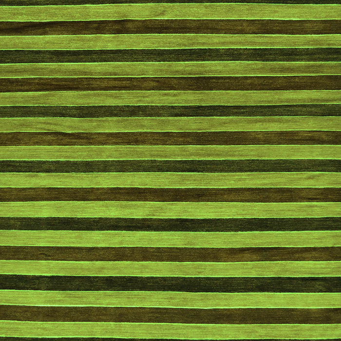 Square Machine Washable Abstract Green Modern Area Rugs, wshabs20grn