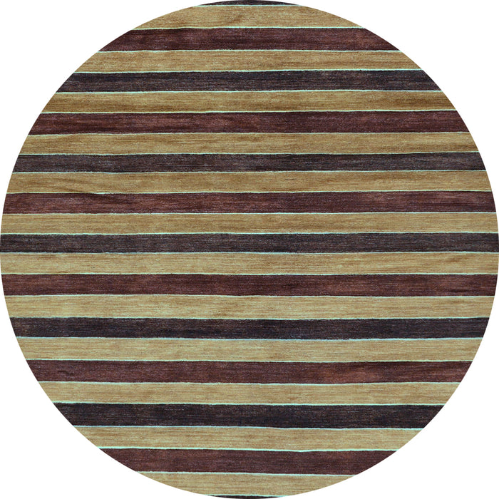 Round Machine Washable Abstract Light Blue Modern Rug, wshabs20lblu