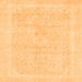 Square Abstract Orange Modern Rug, abs2100org