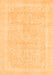 Abstract Orange Modern Rug, abs2100org