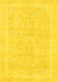 Abstract Yellow Modern Rug, abs2100yw