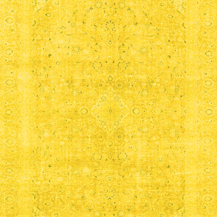 Abstract Yellow Modern Rug, abs2100yw