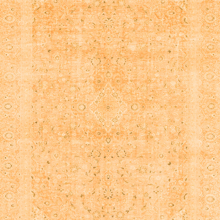 Machine Washable Abstract Orange Modern Area Rugs, wshabs2100org