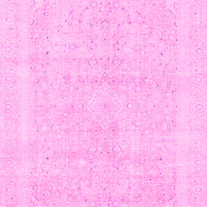 Machine Washable Abstract Pink Modern Rug, wshabs2100pnk