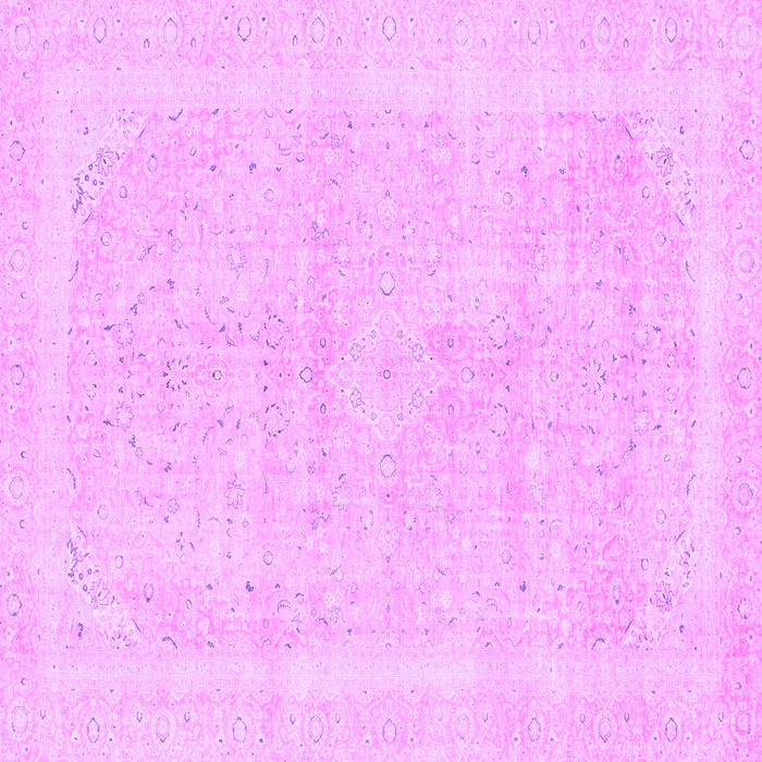 Square Abstract Purple Modern Rug, abs2100pur