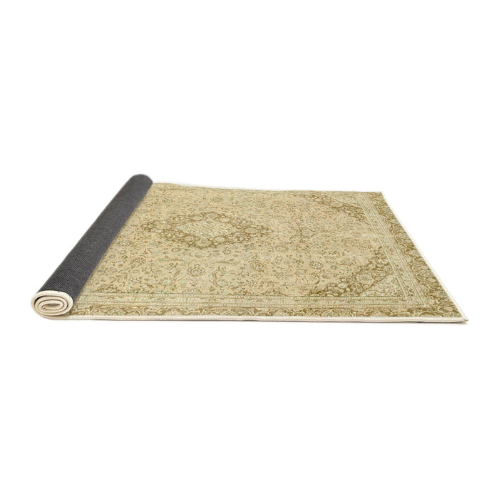 Sideview of Abstract Sun Yellow Modern Rug, abs2101