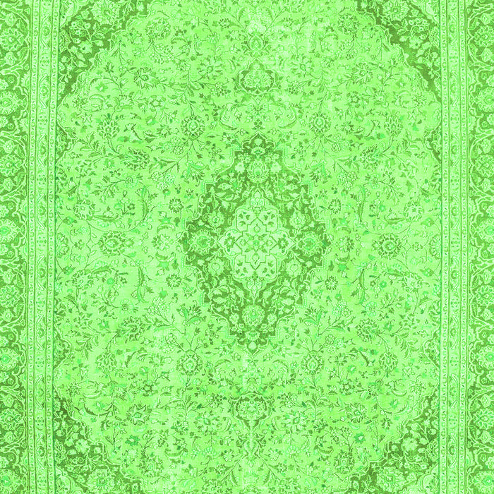 Machine Washable Abstract Green Modern Area Rugs, wshabs2101grn