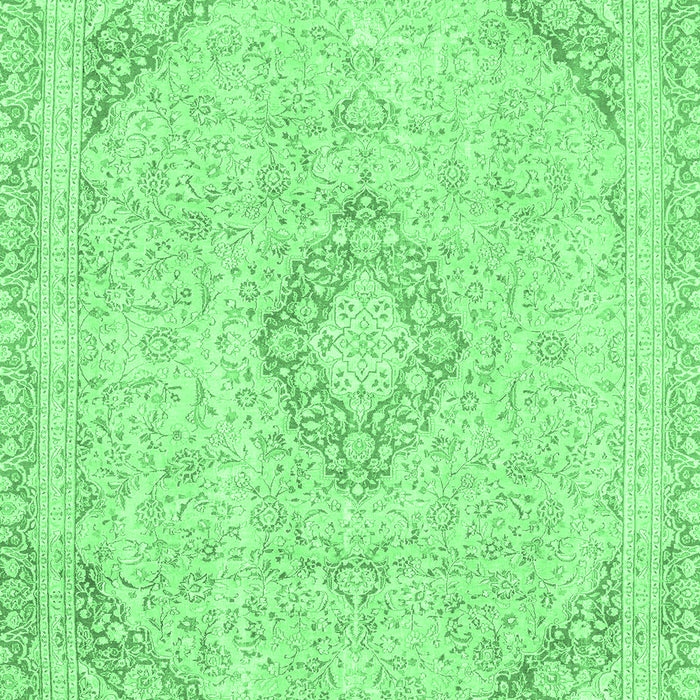 Machine Washable Abstract Emerald Green Modern Area Rugs, wshabs2101emgrn
