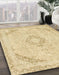 Machine Washable Abstract Sun Yellow Rug in a Family Room, wshabs2101