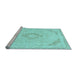 Sideview of Machine Washable Abstract Light Blue Modern Rug, wshabs2101lblu