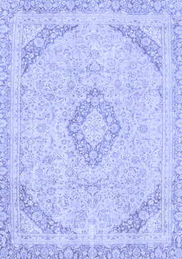 Abstract Blue Modern Rug, abs2101blu