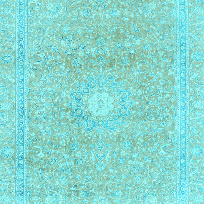 Abstract Light Blue Modern Rug, abs2102lblu