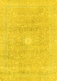 Abstract Yellow Modern Rug, abs2102yw