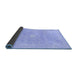 Sideview of Abstract Blue Modern Rug, abs2102blu