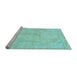 Sideview of Machine Washable Abstract Light Blue Modern Rug, wshabs2103lblu