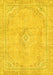 Abstract Yellow Modern Rug, abs2103yw