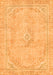 Machine Washable Abstract Orange Modern Area Rugs, wshabs2103org