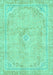 Abstract Turquoise Modern Rug, abs2103turq