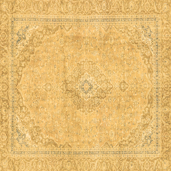 Square Machine Washable Abstract Brown Modern Rug, wshabs2103brn