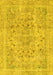 Machine Washable Abstract Yellow Modern Rug, wshabs2104yw